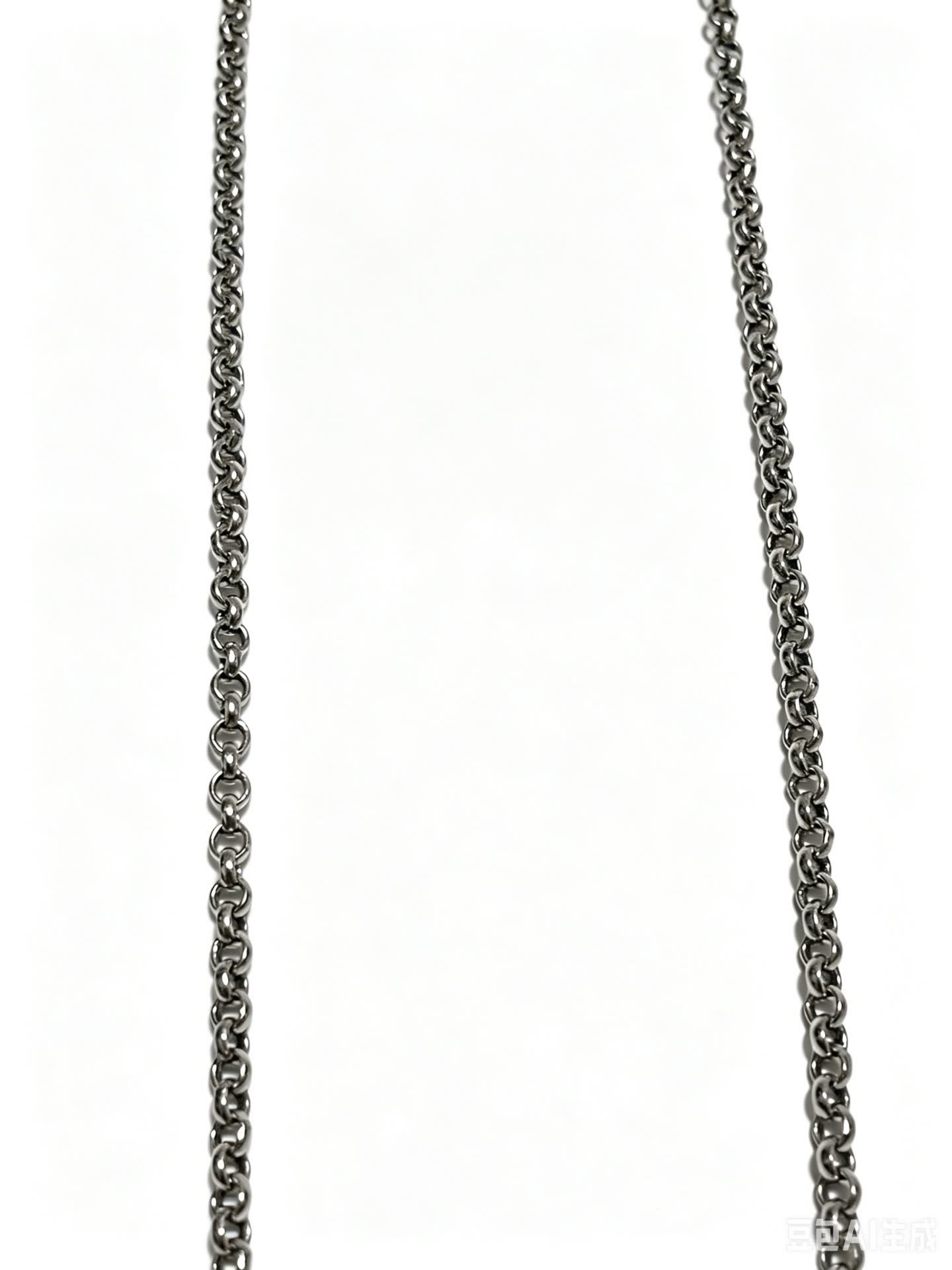 Chrome Hearts Necklace with Square and Round Charms